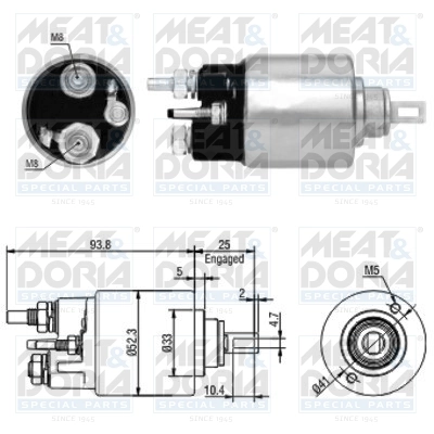 Solenoid Switch, starter
